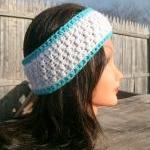 Headband, Turquoise, White,..