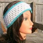 Headband, Turquoise, White,..