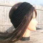 Flower Headband, Black, Hip..