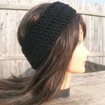 Flower Headband, Black, Hip..