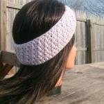 Crochet Headband, Pink, Flo..