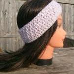 Crochet Headband, Pink, Flo..