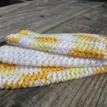 Yellow/White Dish Cloth Set..